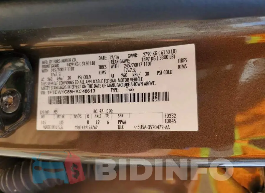 1FTEW1C85HKC48613 Photo# 12