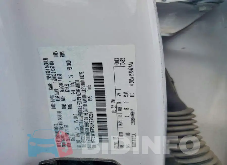1FTEW1EP5JKE26207 Photo# 12