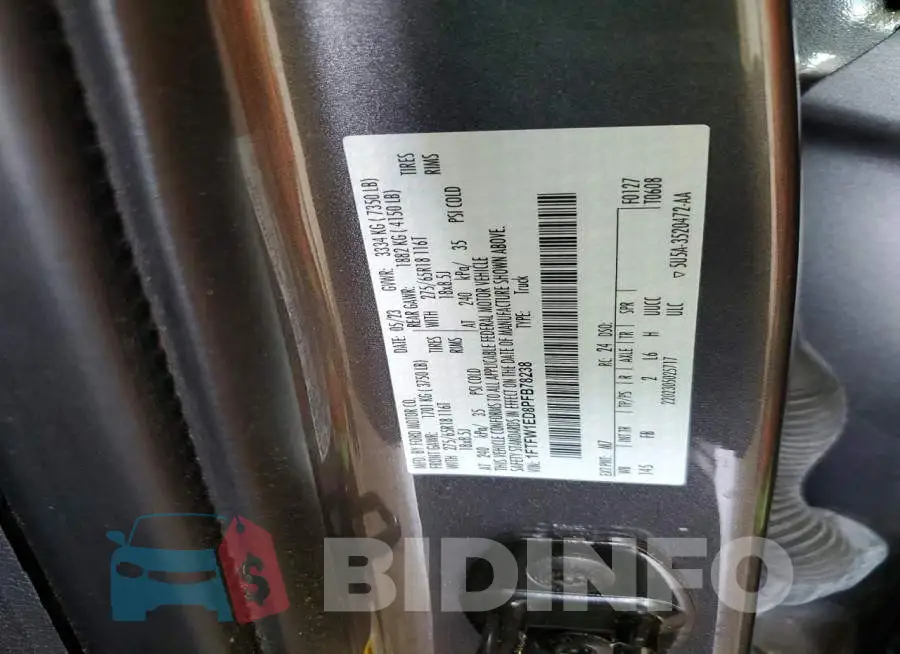 1FTFW1ED8PFB78238 Photo# 13
