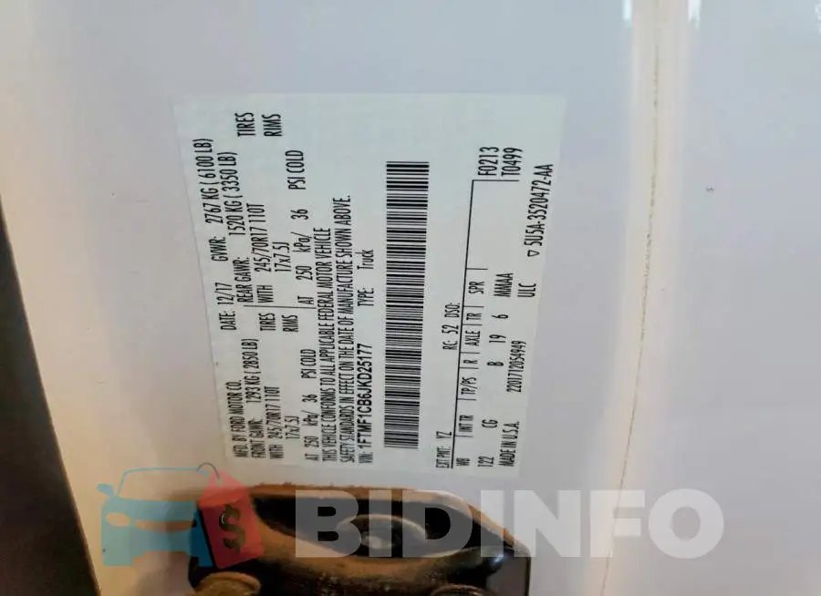1FTMF1CB6JKD25177 Photo# 12