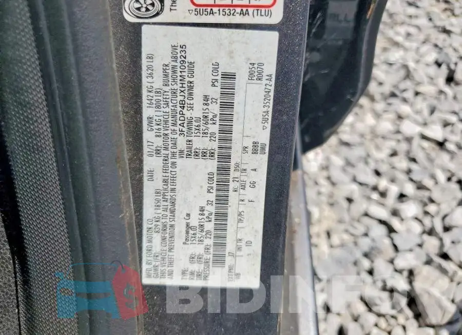 3FADP4BJXHM109235 Photo# 12