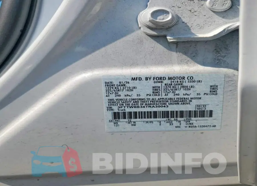 3FTTW8B34TRA30043 Photo# 12