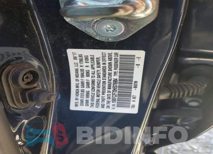 19XFC2F70HE076984 Photo# 12