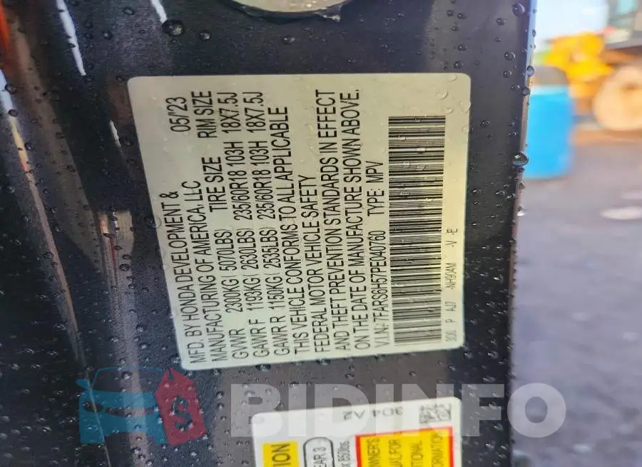 7FARS6H57PE040760 Photo# 13