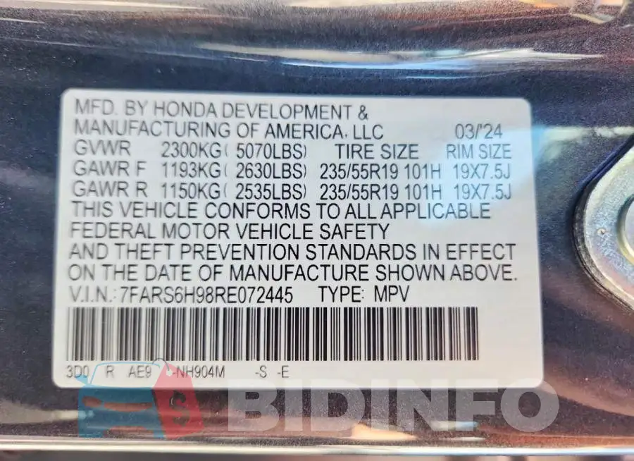 7FARS6H98RE072445 Photo# 14