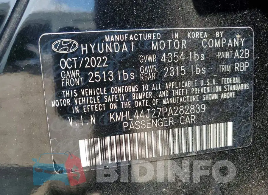 KMHL44J27PA282839 Photo# 12