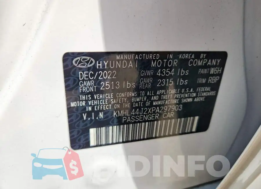 KMHL44J2XPA297903 Photo# 13