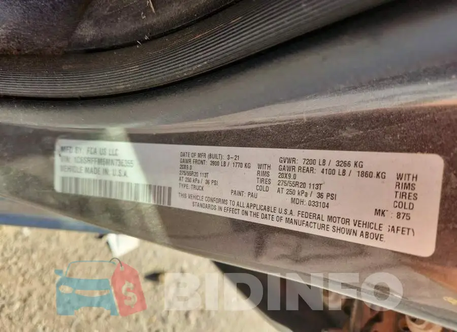 1C6SRFFM6MN736355 Photo# 12