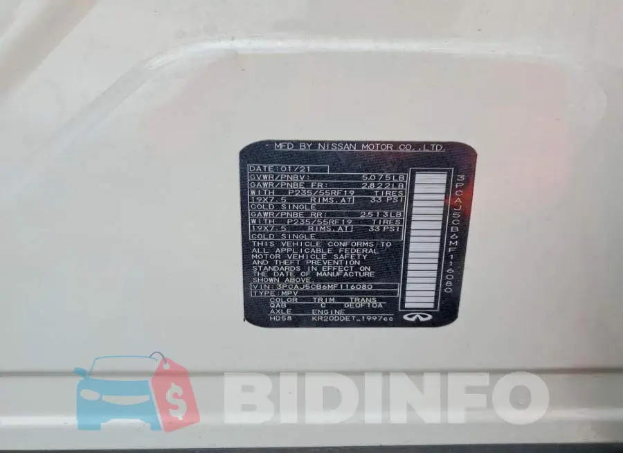 3PCAJ5CB6MF116080 Photo# 13
