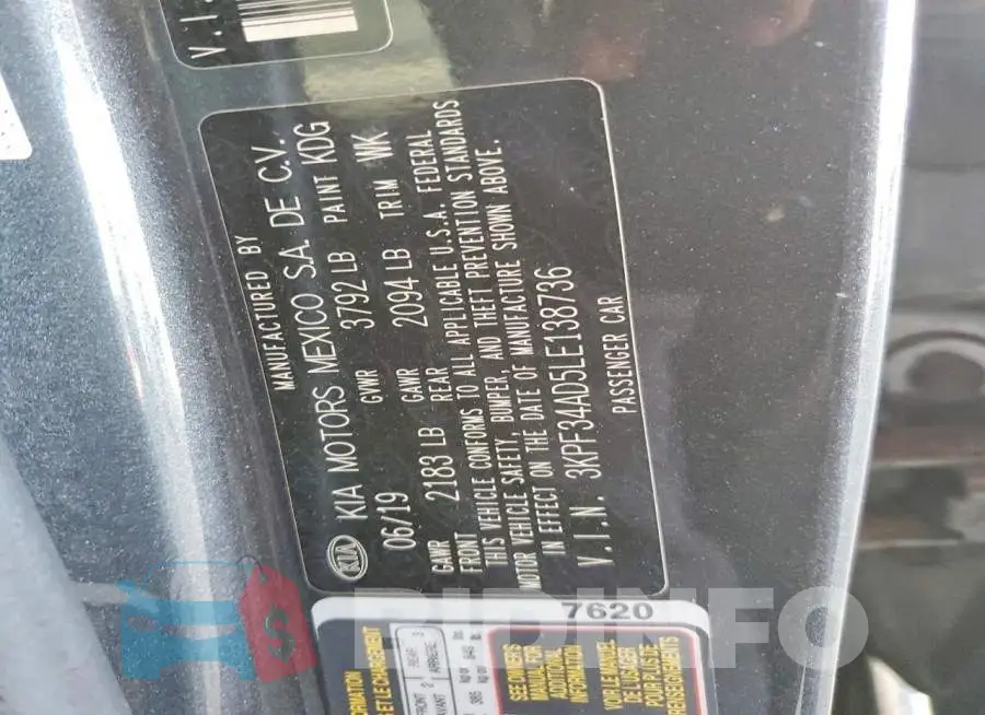 3KPF34AD5LE138736 Photo# 12