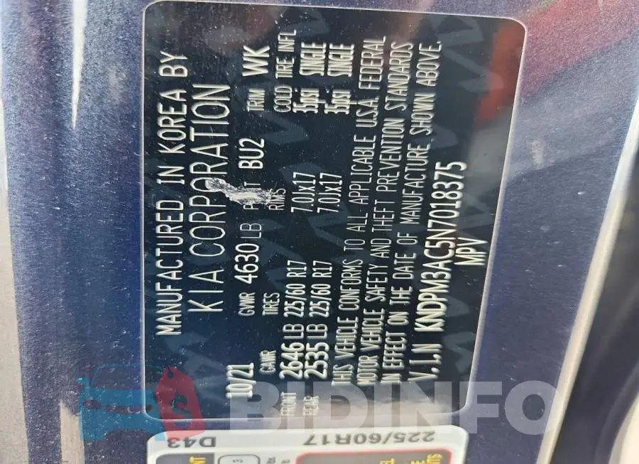 KNDPM3AC5N7018375 Photo# 13