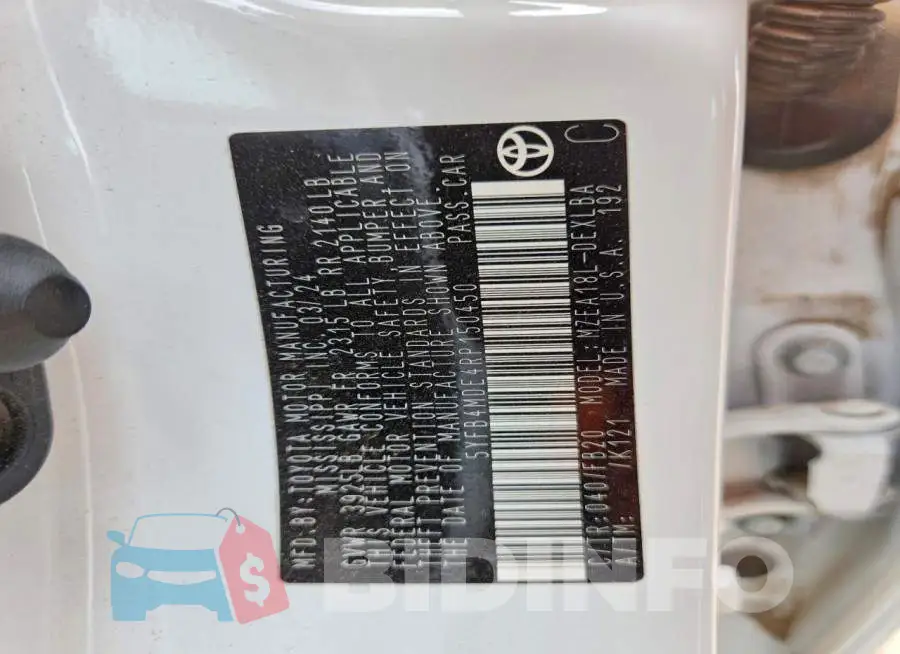 5YFB4MDE4RP150450 Photo# 13