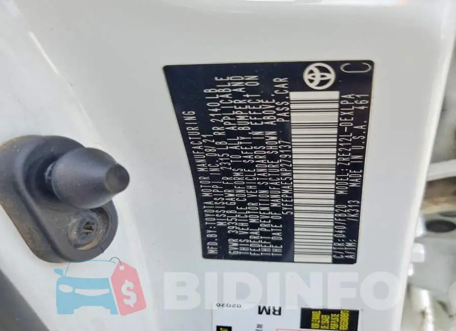 5YFEPMAE5NP279137 Photo# 12