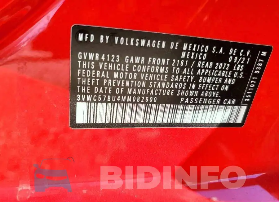 3VWC57BU4MM082600 Photo# 13