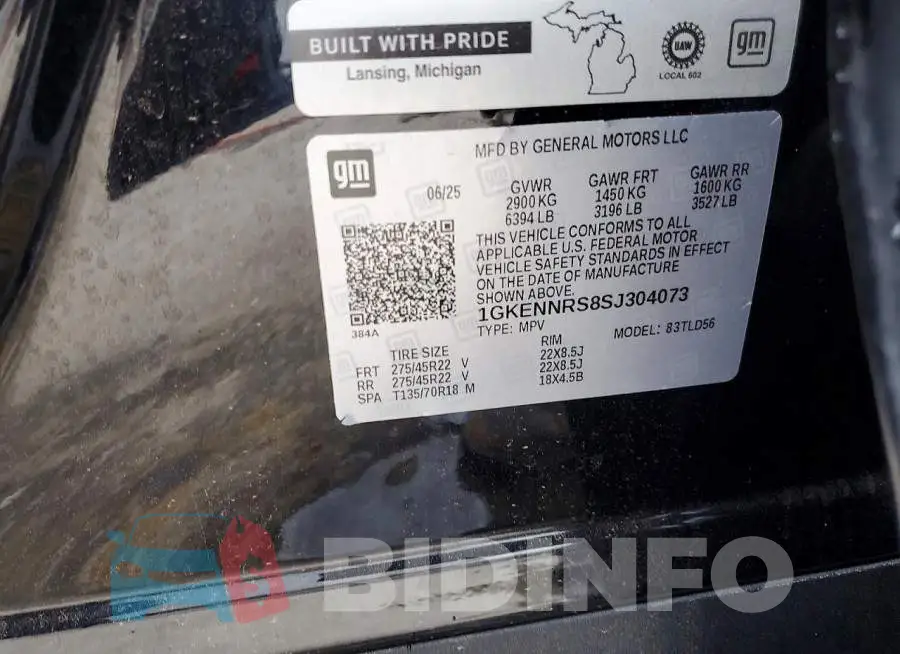 1GKENNRS8SJ304073 Photo# 13