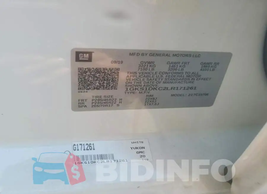 1GKS1DKC2LR171261 Photo# 13