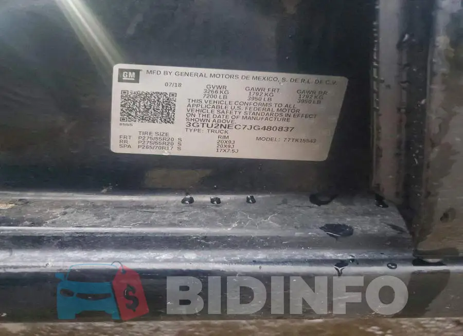 3GTU2NEC7JG480837 Photo# 13