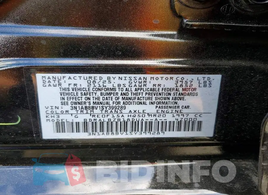 3N1AB8BV1SY399289 Photo# 13