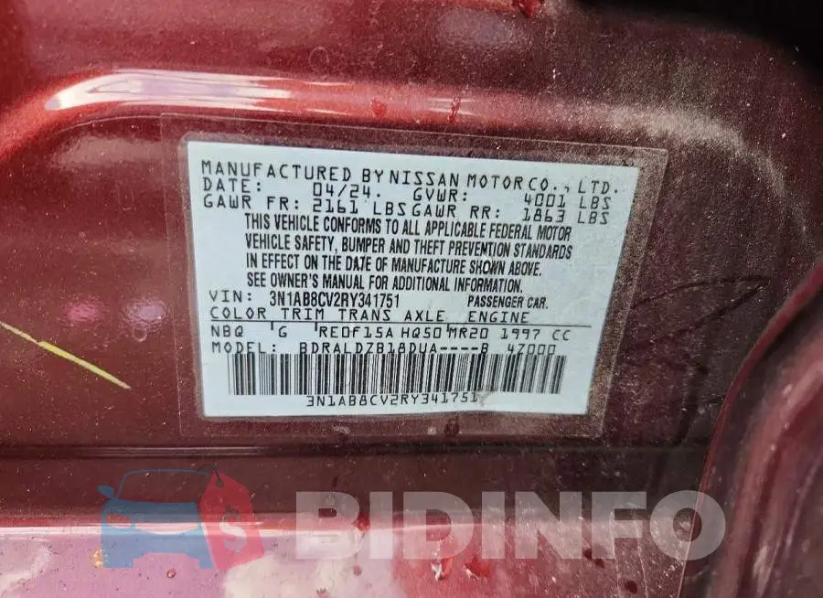 3N1AB8CV2RY341751 Photo# 12