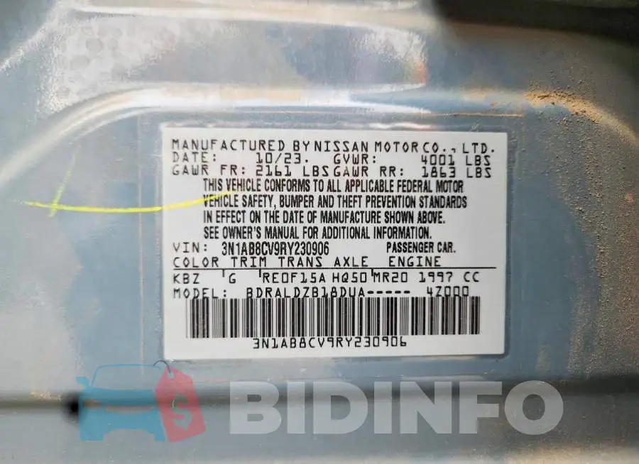3N1AB8CV9RY230906 Photo# 12