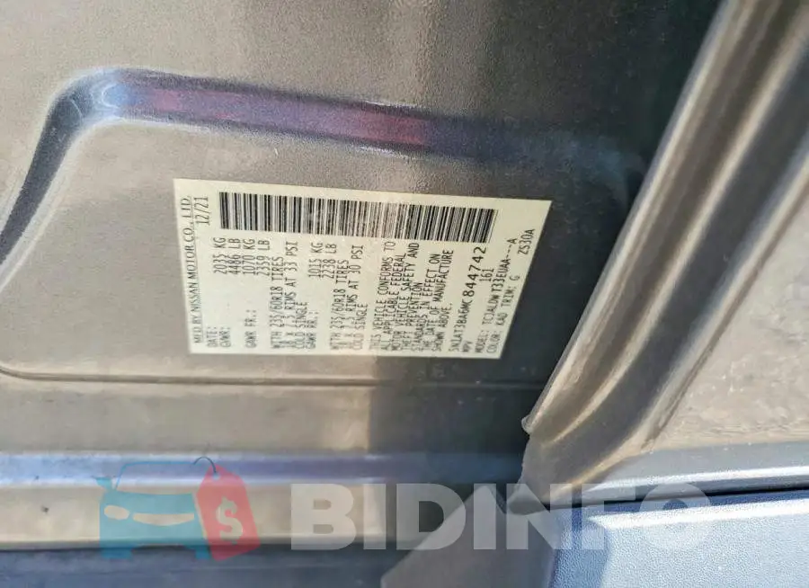 5N1AT3BA6MC844742 Photo# 12