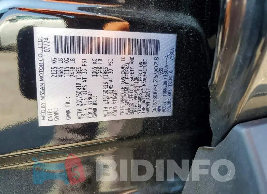 5N1BT3BB2RC759028 Photo# 13