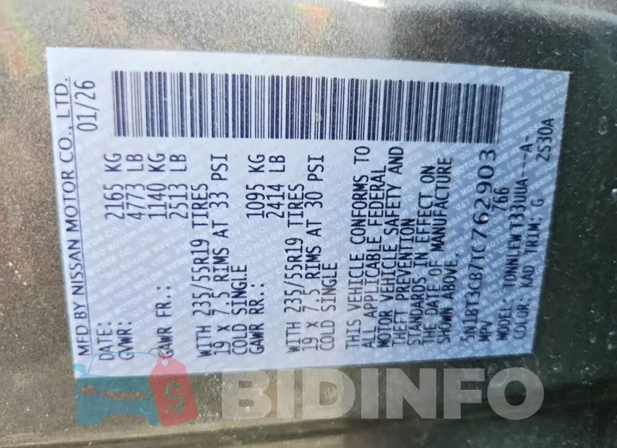 5N1BT3CB7TC762903 Photo# 12