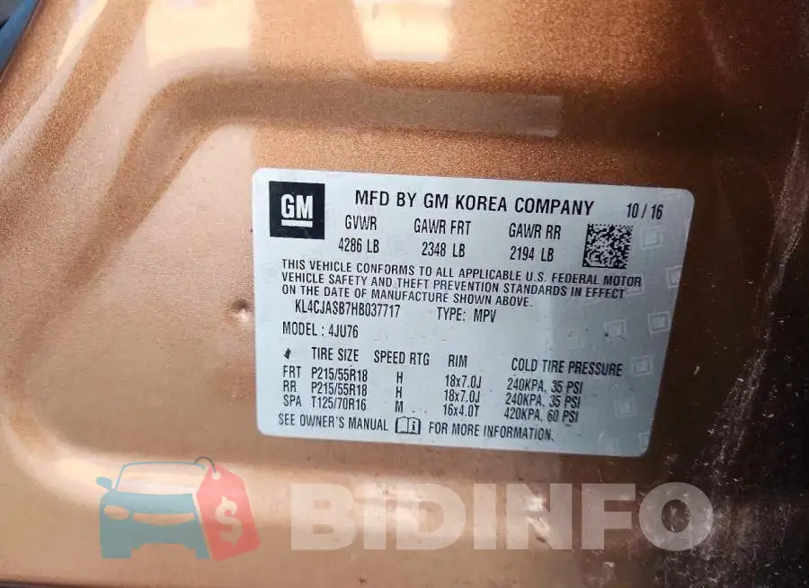 KL4CJASB7HB037717 Photo# 14