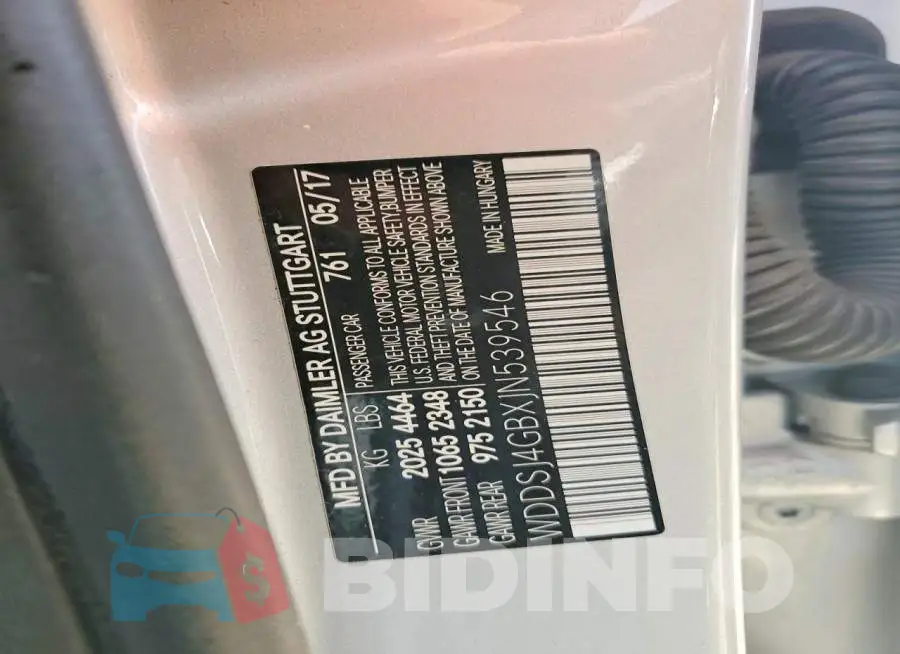 WDDSJ4GBXJN539546 Photo# 12