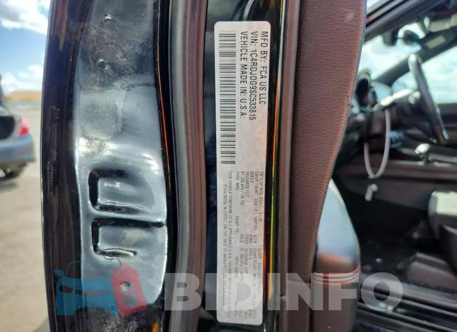 1C4RDJDG9SC533815 Photo# 13