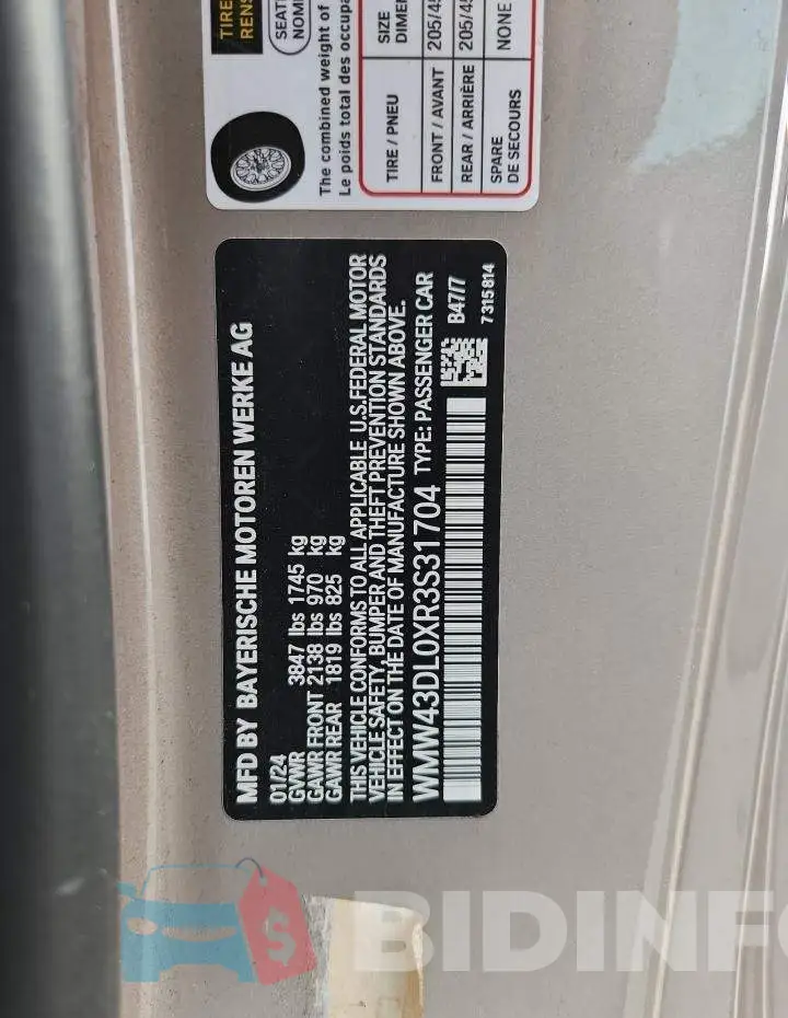 WMW43DL0XR3S31704 Photo# 12