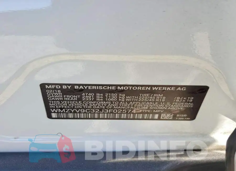 WMZYV9C32J3F02574 Photo# 14
