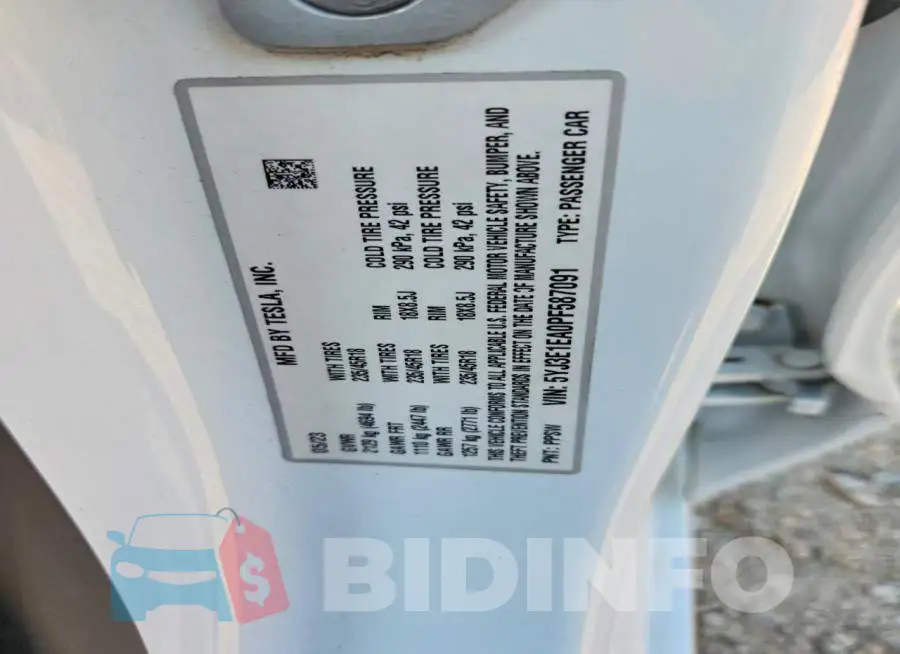 5YJ3E1EA0PF587091 Photo# 12