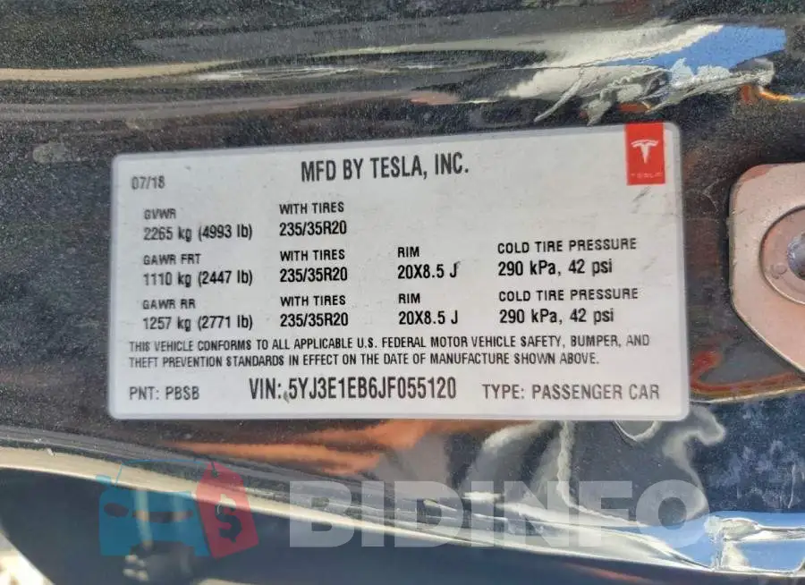 5YJ3E1EB6JF055120 Photo# 12