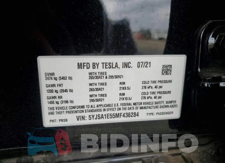 5YJSA1E55MF436284 Photo# 13