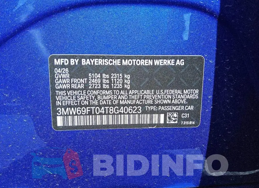3MW69FT04T8G40623 Photo# 12