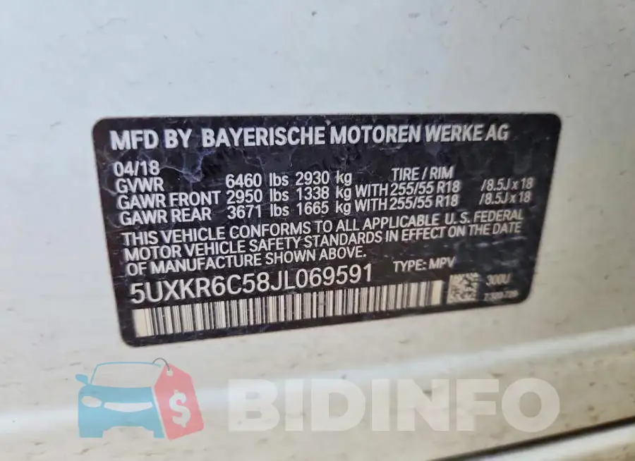 5UXKR6C58JL069591 Photo# 14