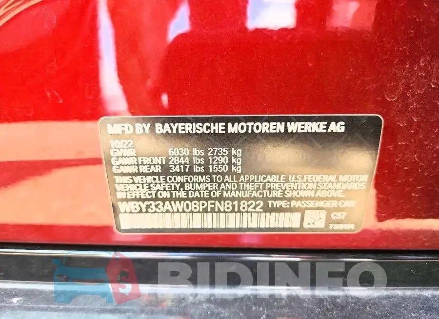 WBY33AW08PFN81822 Photo# 12