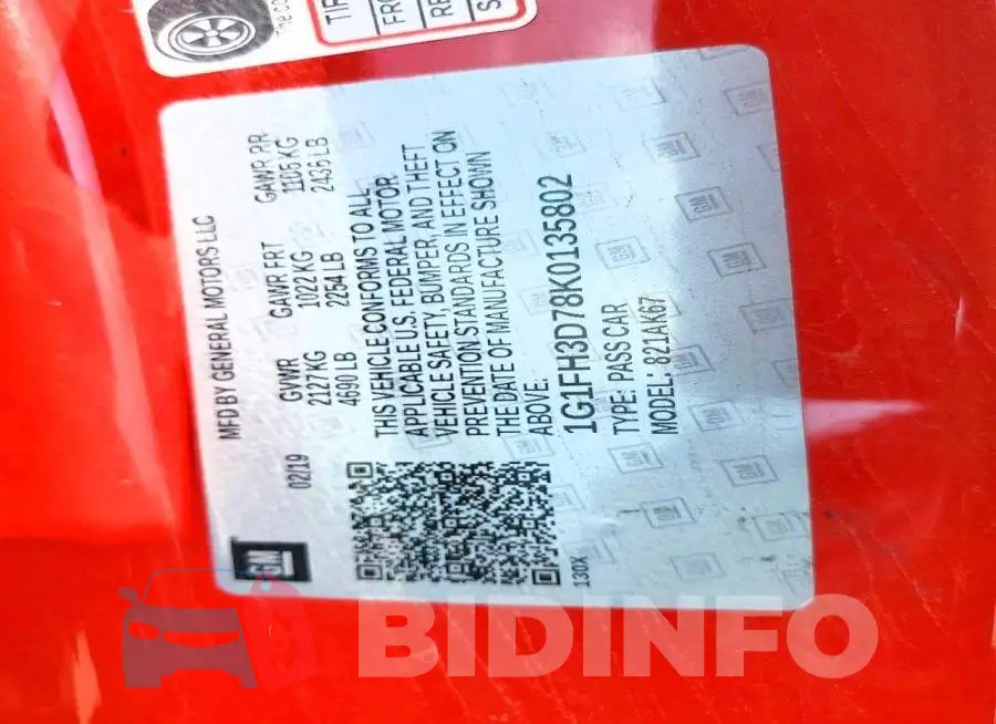 1G1FH3D78K0135802 Photo# 12