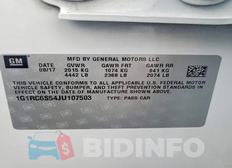 1G1RC6S54JU107503 Photo# 12