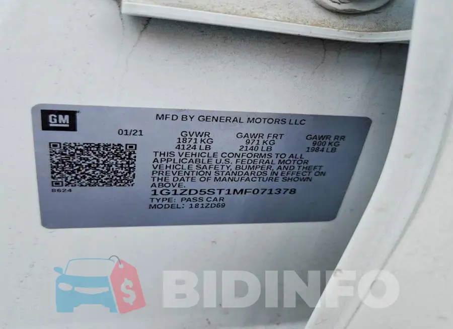 1G1ZD5ST1MF071378 Photo# 12