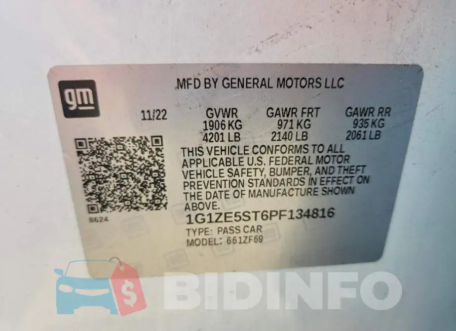 1G1ZE5ST6PF134816 Photo# 12