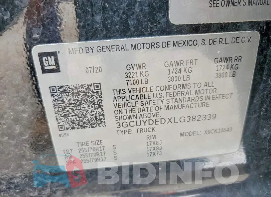 3GCUYDEDXLG382339 Photo# 12