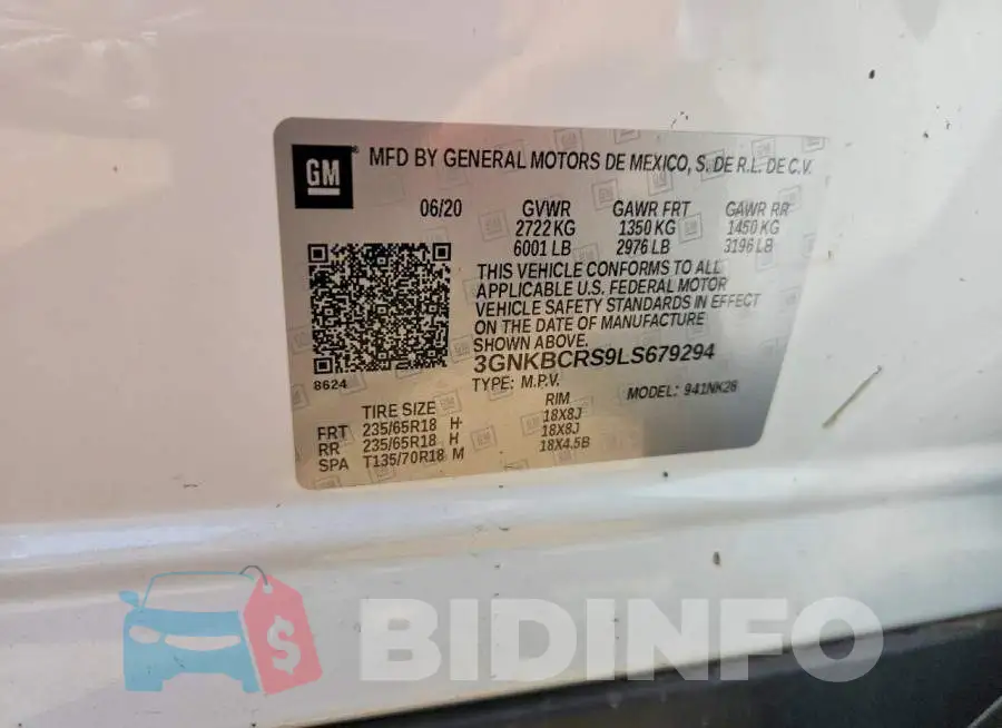 3GNKBCRS9LS679294 Photo# 13