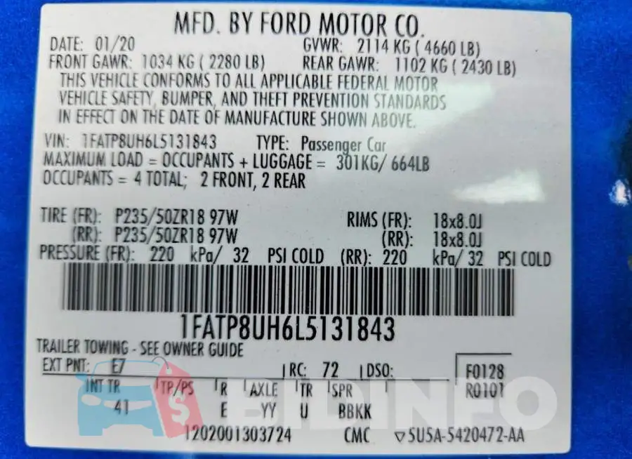 1FATP8UH6L5131843 Photo# 13