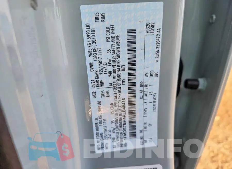 1FMDE7BH4RLB48416 Photo# 12