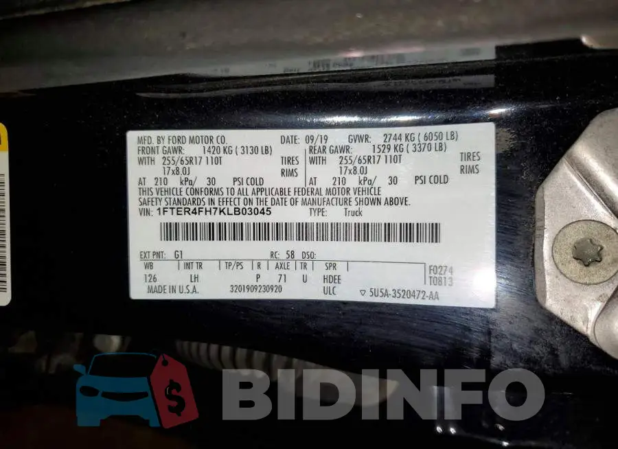 1FTER4FH7KLB03045 Photo# 12