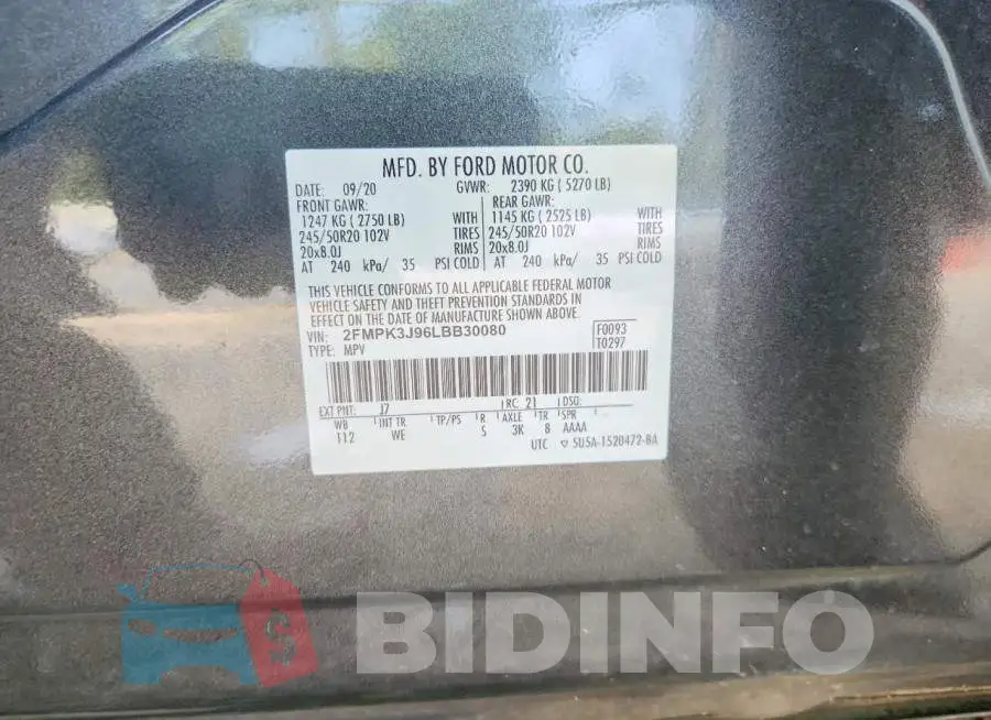 2FMPK3J96LBB30080 Photo# 13