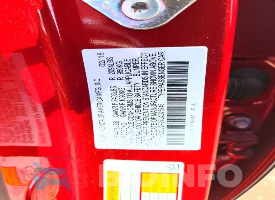 1HGCV2F97JA025846 Photo# 13