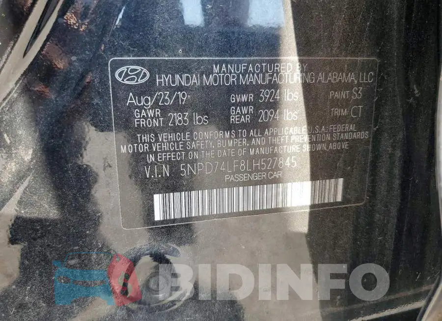 5NPD74LF8LH527845 Photo# 13